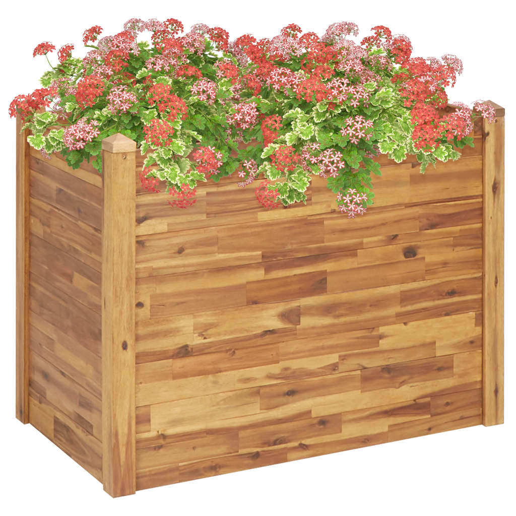 Garden Raised Bed Solid Acacia Wood