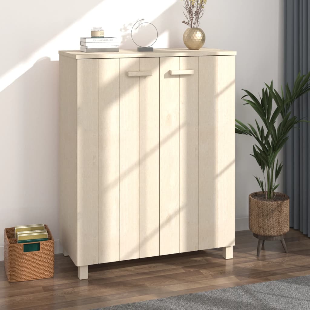 Shoe Cabinet "Hamar" 85X40X108 Cm Solid Wood Pine