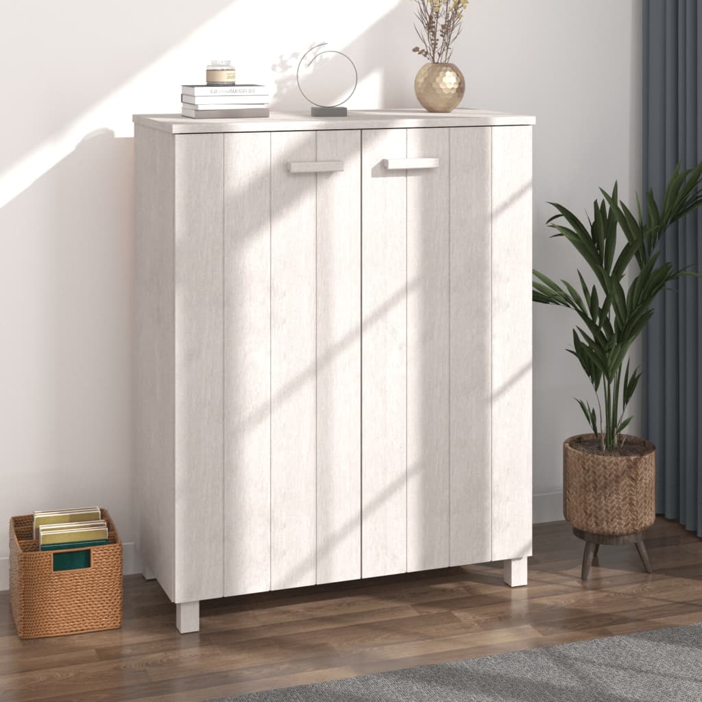 Shoe Cabinet "Hamar" 85X40X108 Cm Solid Wood Pine