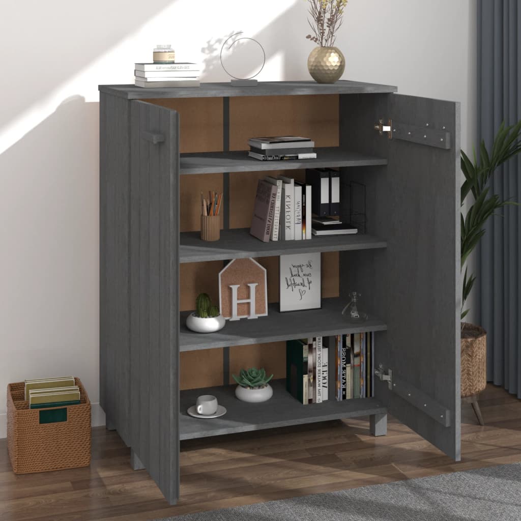 Shoe Cabinet "Hamar" 85X40X108 Cm Solid Wood Pine