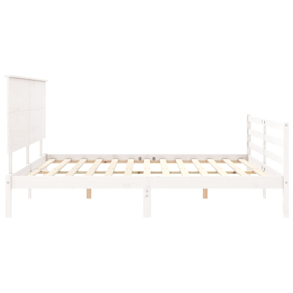 Bed Frame Without Mattress 183X203 Cm King Solid Wood