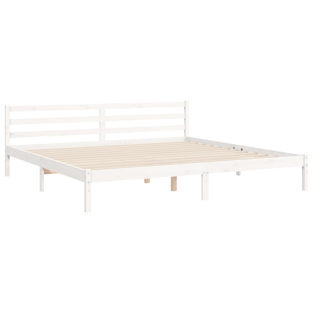 Bed Frame Without Mattress 183X203 Cm King Solid Wood