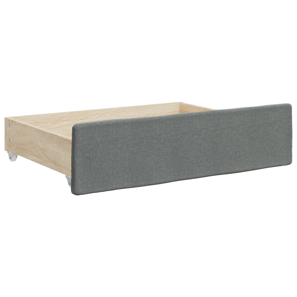 Daybed With Trundle&Drawers Without Mattress