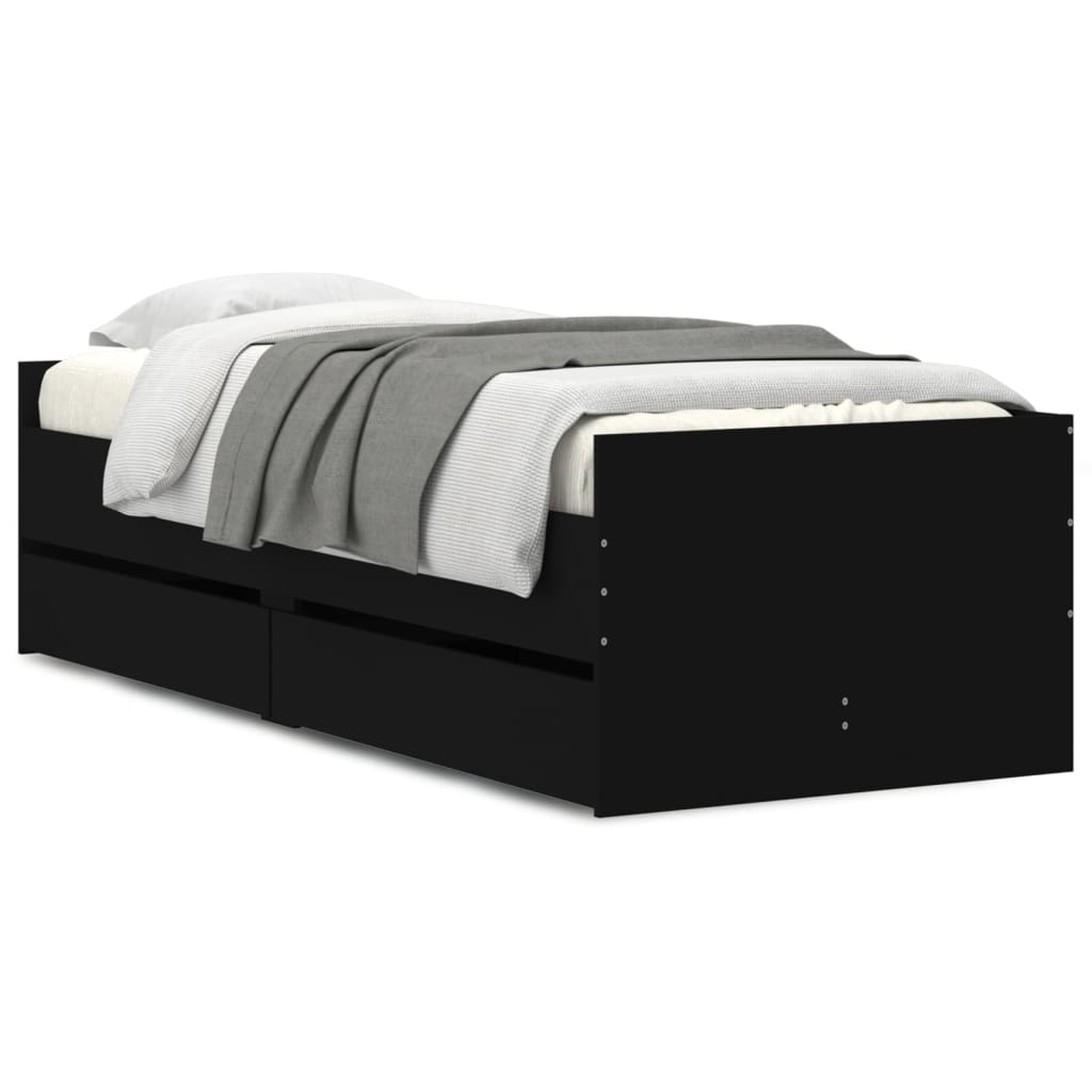 Bed Frame With Drawers Without Mattress