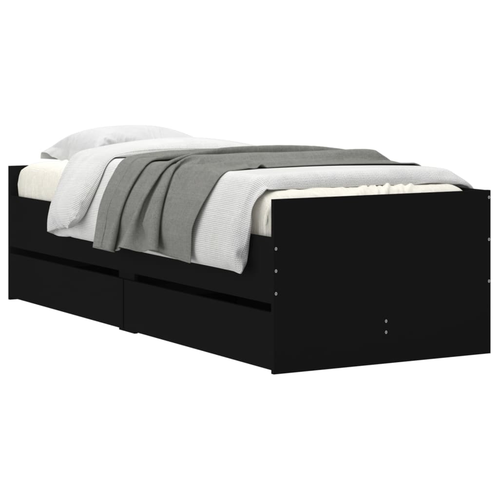 Bed Frame With Drawers Without Mattress