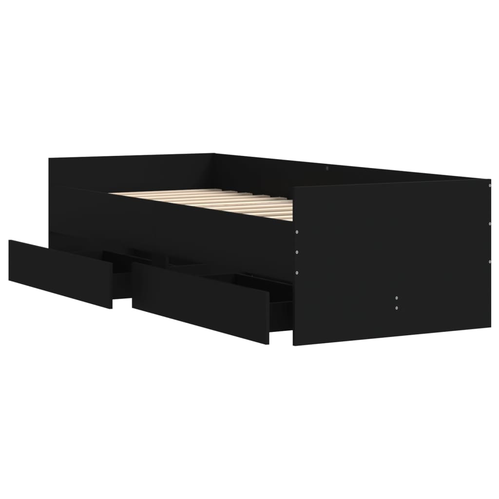 Bed Frame With Drawers Without Mattress