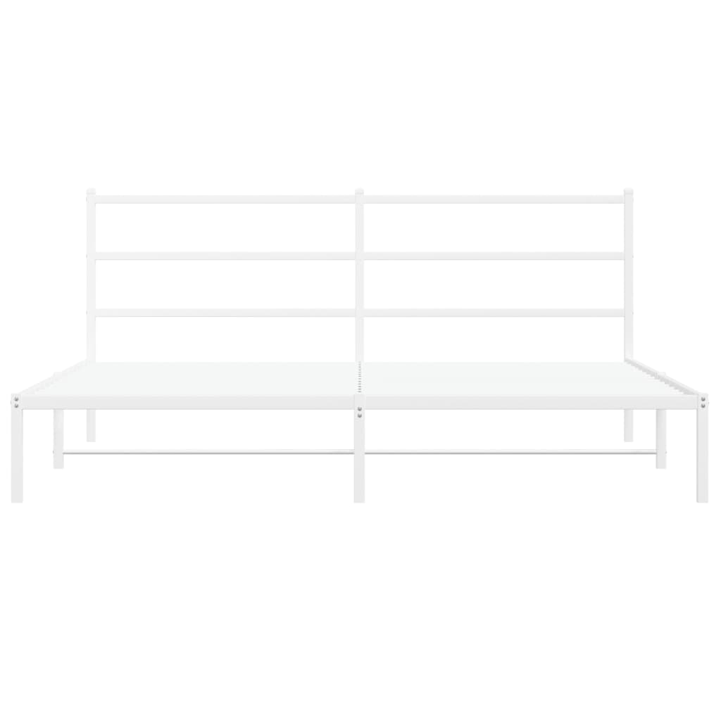 Metal Bed Frame Without Mattress 183X203 Cm King