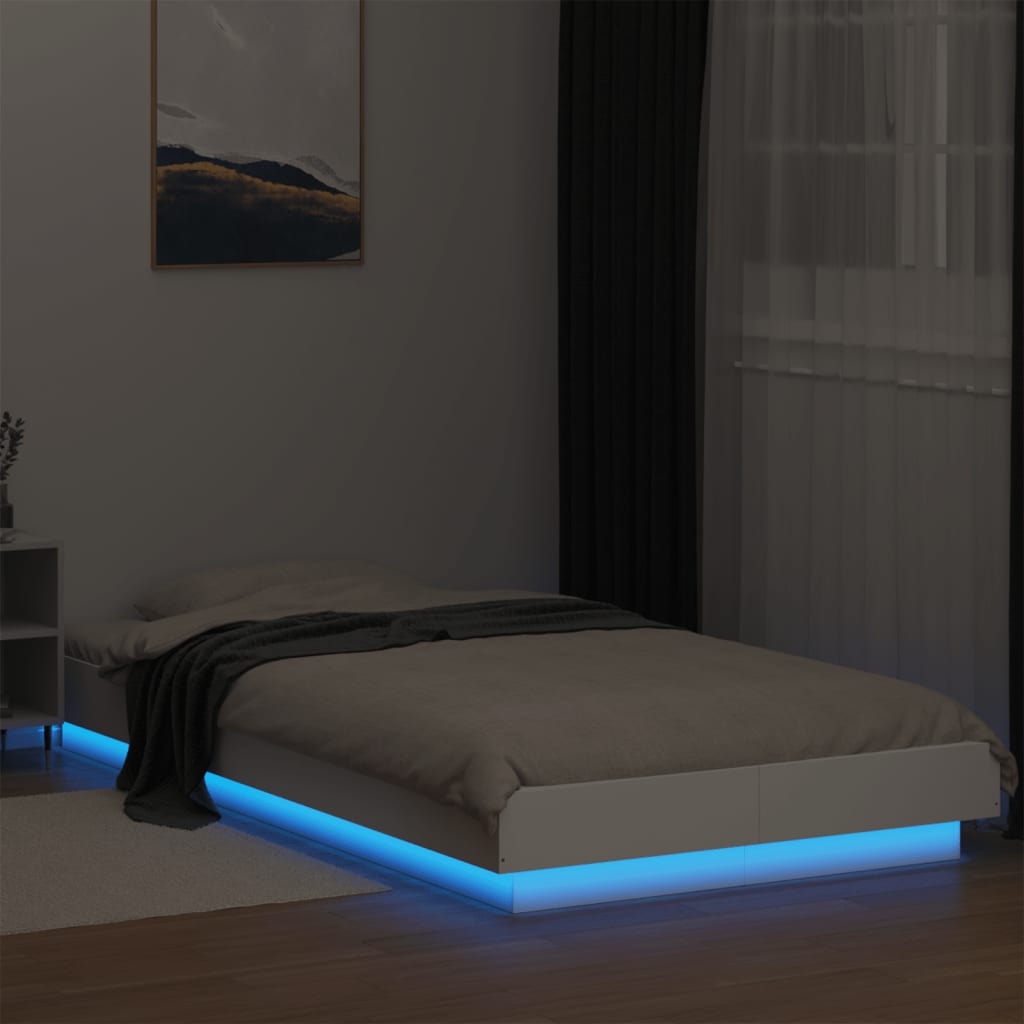 Bed Frame With Led Lights Without Mattress