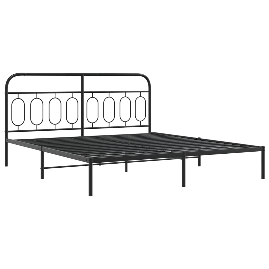 Metal Bed Frame Without Mattress 183X203 Cm King