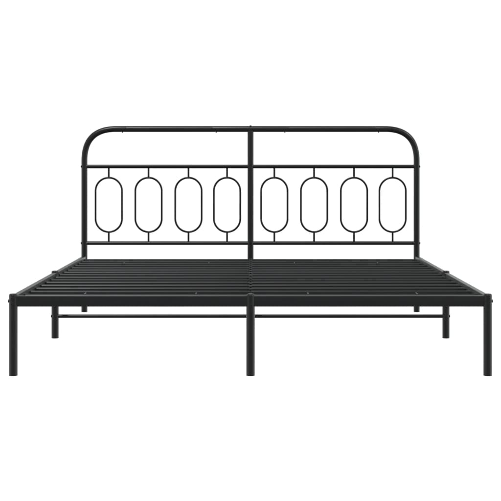 Metal Bed Frame Without Mattress 183X203 Cm King