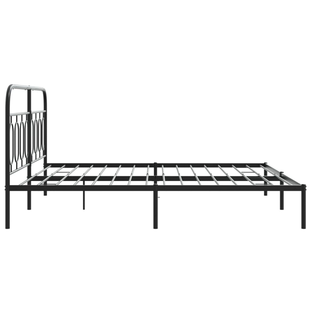 Metal Bed Frame Without Mattress 183X203 Cm King