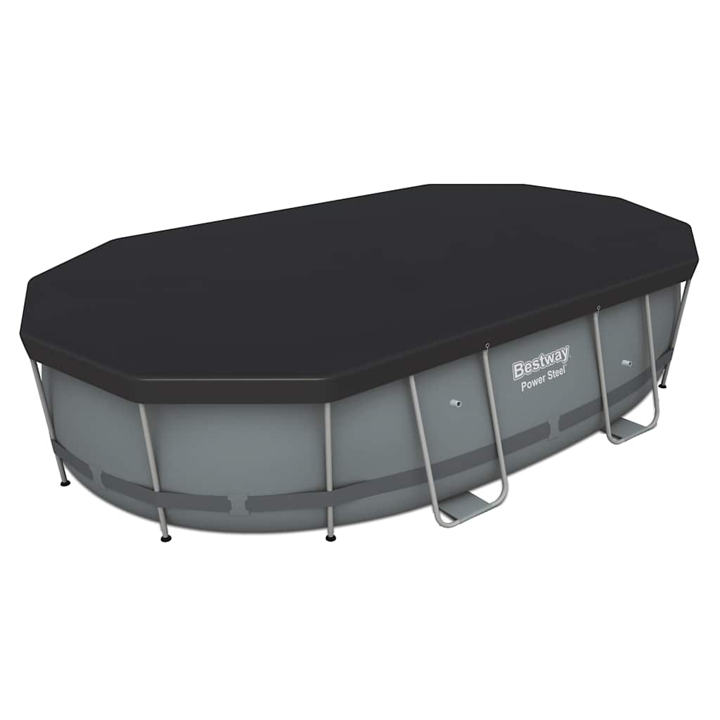 Bestway Power Steel Swimming Pool Set Oval 488X305X107 Cm
