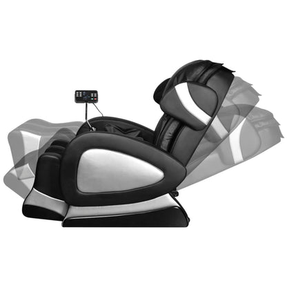 Massage Chair With Super Screen Black Faux Leather
