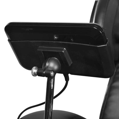 Massage Chair With Super Screen Black Faux Leather