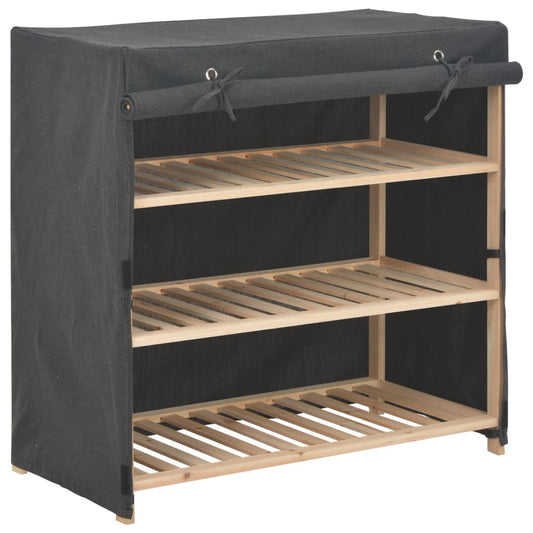 Shoe Cabinet With Cover 79X40X80 Cm Fabric