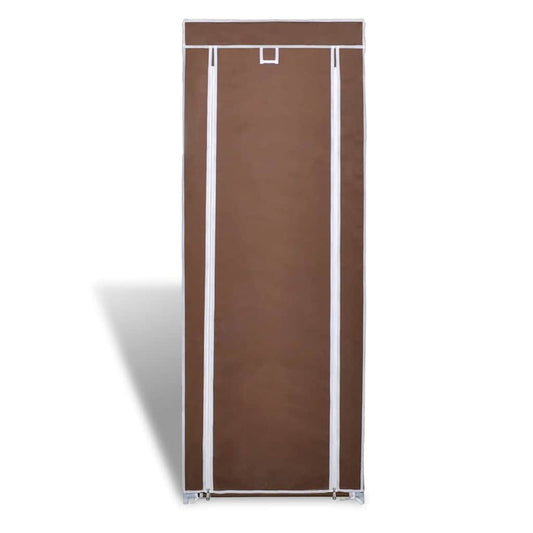 Fabric Shoe Cabinet With Cover 162 X 57 X 29 Cm