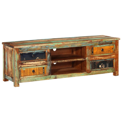 Reclaimed Wood Tv Cabinet Tv Stand 4 Drawers
