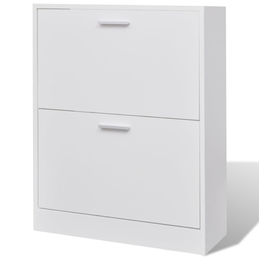 Shoe Cabinet With 2 Compartments Wooden