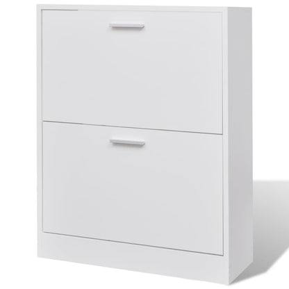 Shoe Cabinet With 2 Compartments Wooden