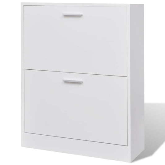 Shoe Cabinet With 2 Compartments Wooden
