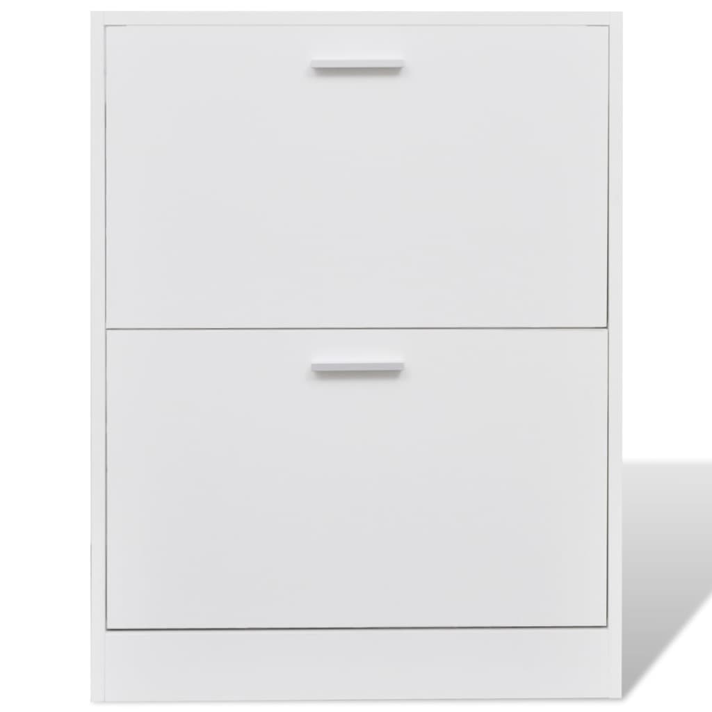 Shoe Cabinet With 2 Compartments Wooden