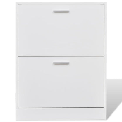 Shoe Cabinet With 2 Compartments Wooden