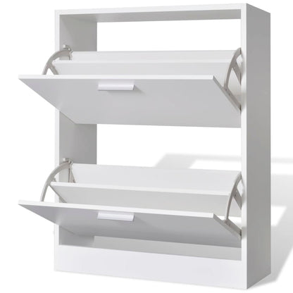 Shoe Cabinet With 2 Compartments Wooden