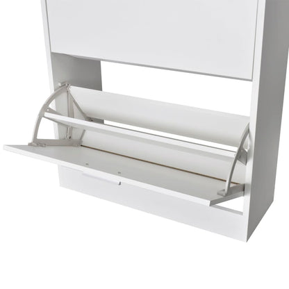 Shoe Cabinet With 2 Compartments Wooden