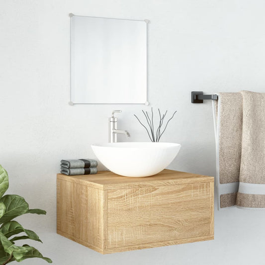 2 Piece Bathroom Furniture Set Engineered Wood