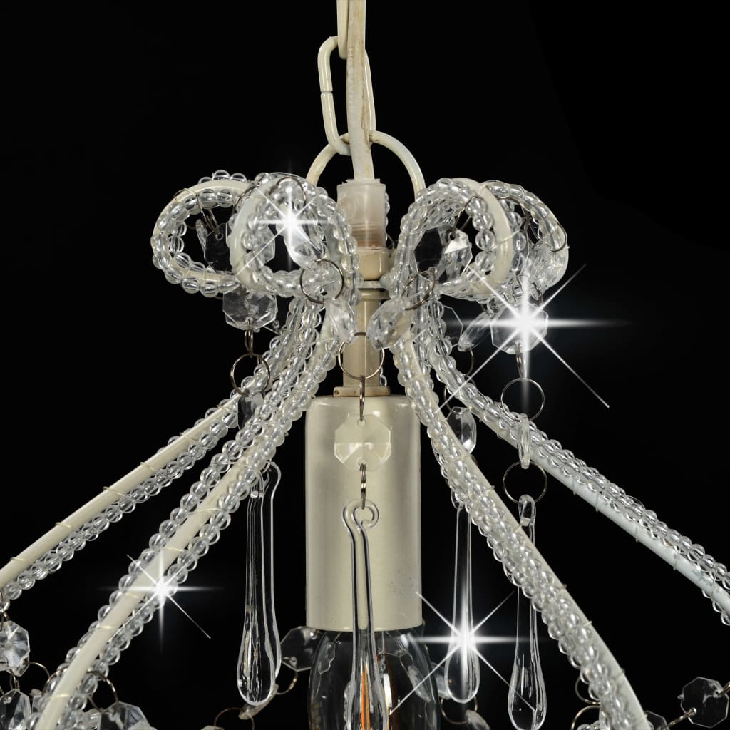 Ceiling Lamp With Beads Round E14