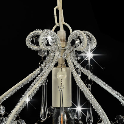 Ceiling Lamp With Beads Round E14