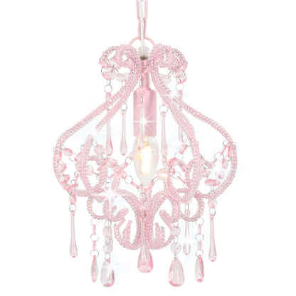 Ceiling Lamp With Beads Round E14