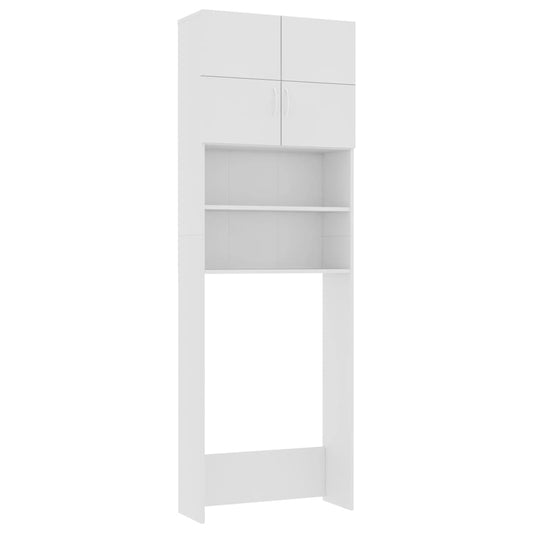 Washing Machine Cabinet 64X25.5X190 Cm Engineered Wood
