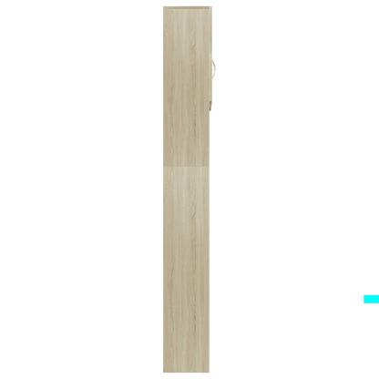Washing Machine Cabinet Sonoma Oak 64X25.5X190 Cm Engineered Wood