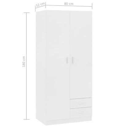 Wardrobe 80X52X180 Cm Engineered Wood