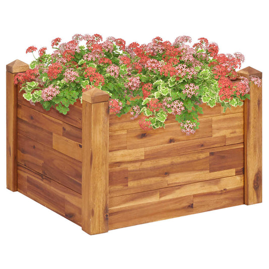 Garden Raised Bed Solid Acacia Wood