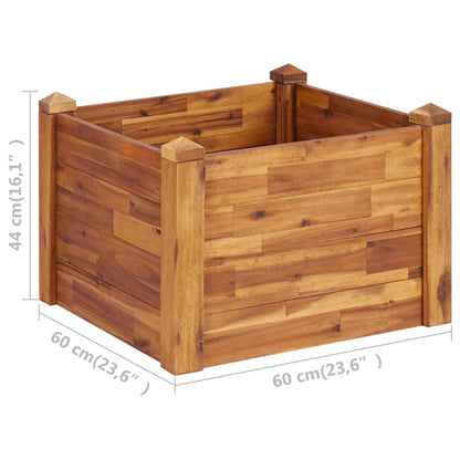 Garden Raised Bed Solid Acacia Wood
