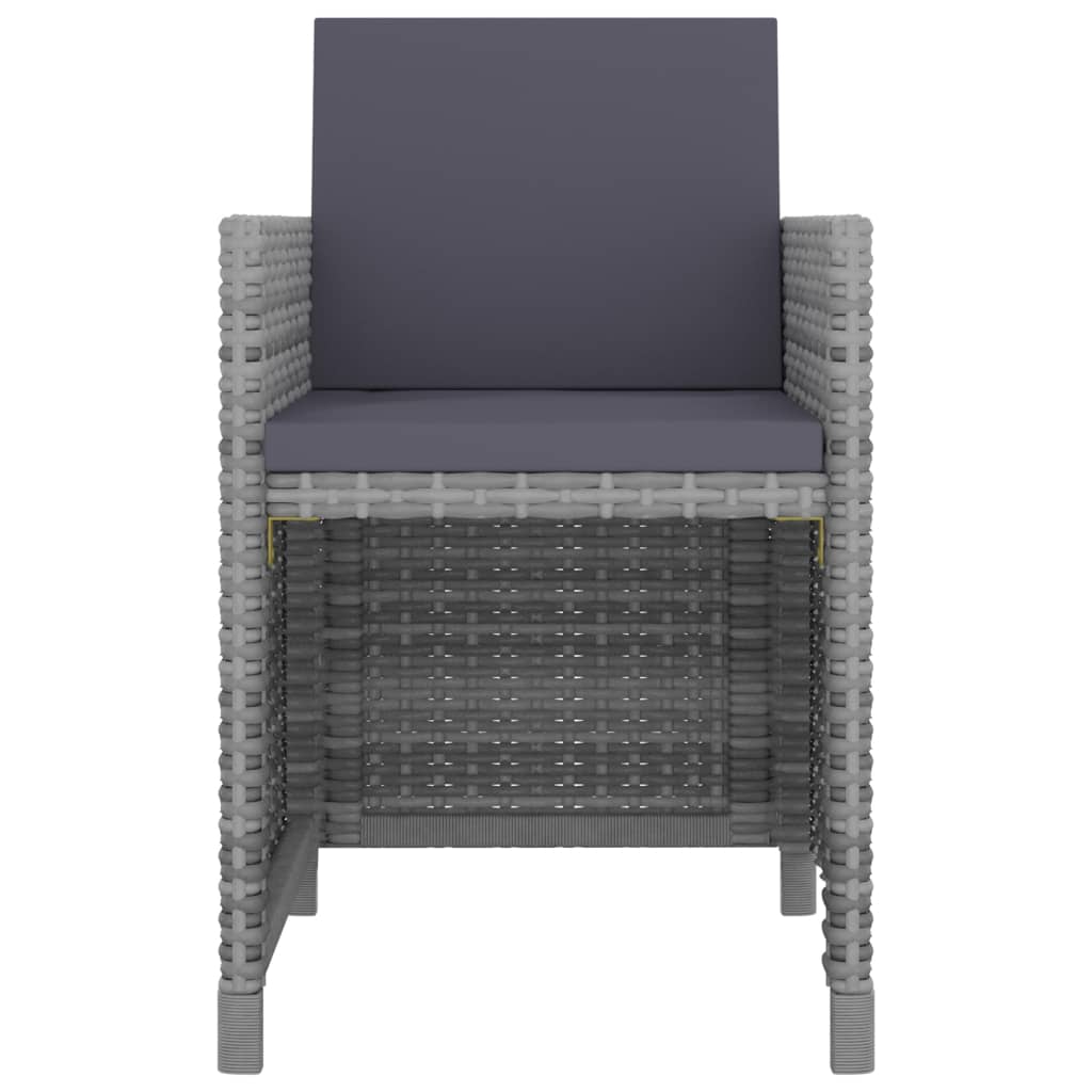 11 Piece Outdoor Dining Set With Cushions Poly Rattan