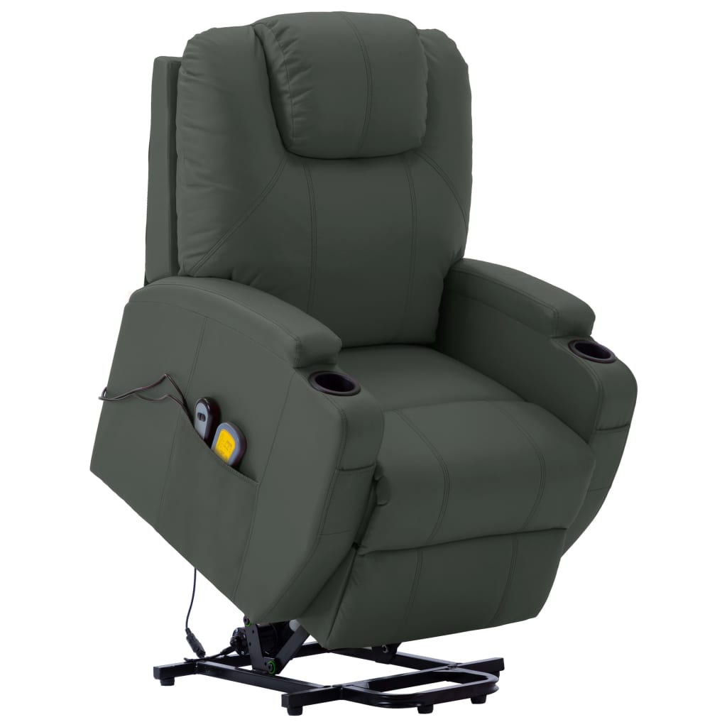 Stand Up Massage Chair Faux Leather