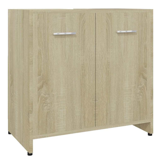 Bathroom Cabinet Sonoma Oak 60X33X61 Cm Engineered Wood