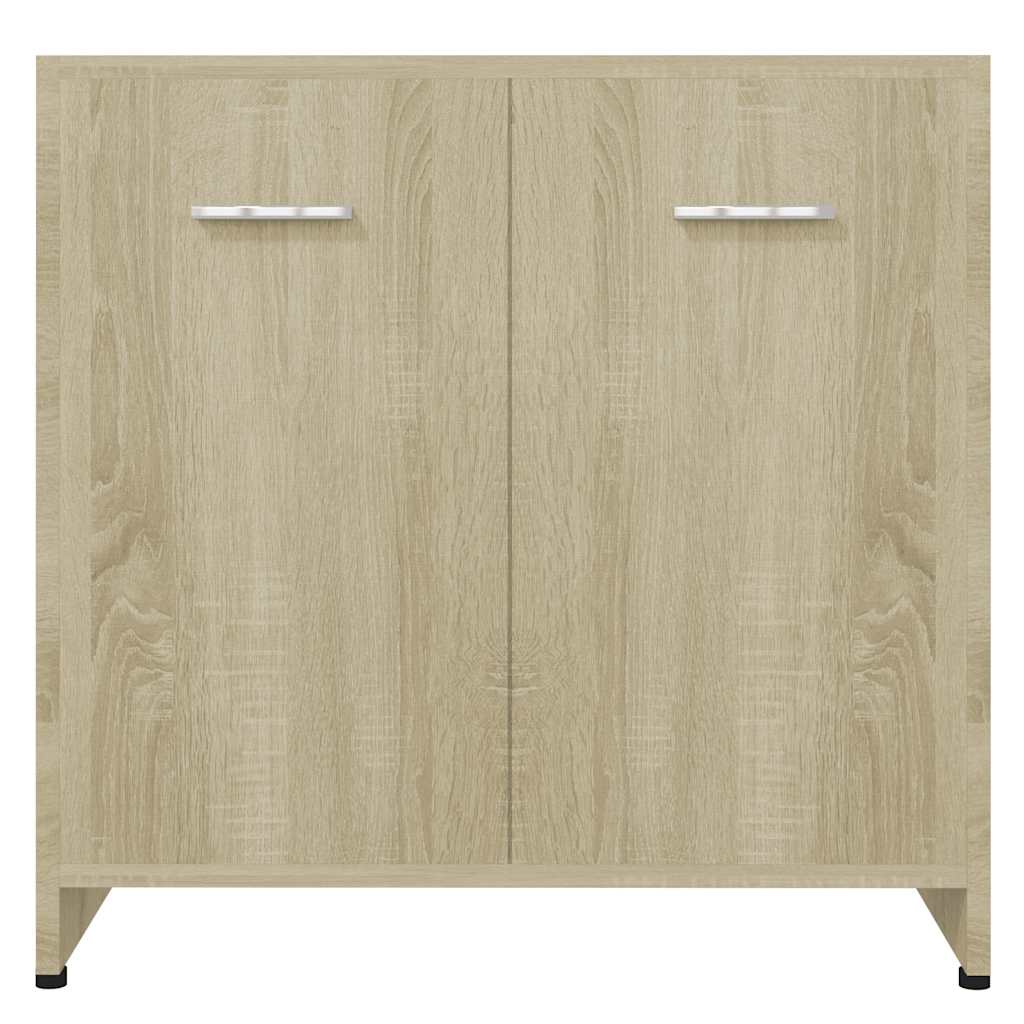 Bathroom Cabinet Sonoma Oak 60X33X61 Cm Engineered Wood