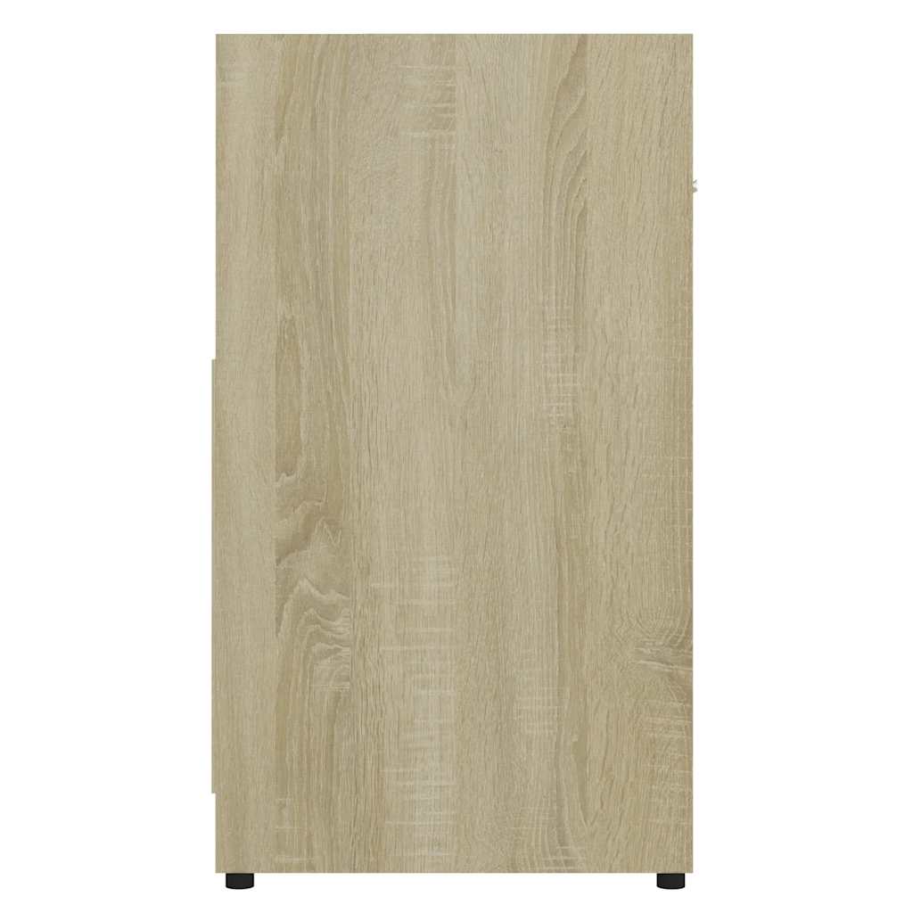 Bathroom Cabinet Sonoma Oak 60X33X61 Cm Engineered Wood