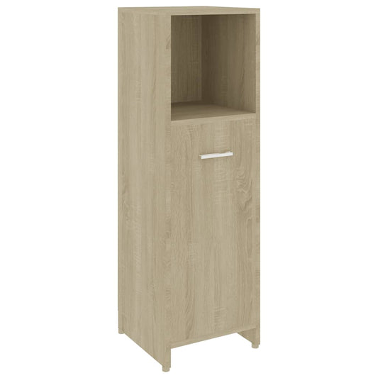 Bathroom Cabinet Sonoma Oak 30X30X95 Cm Engineered Wood