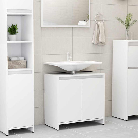 Bathroom Cabinet 60X33X61 Cm Engineered Wood