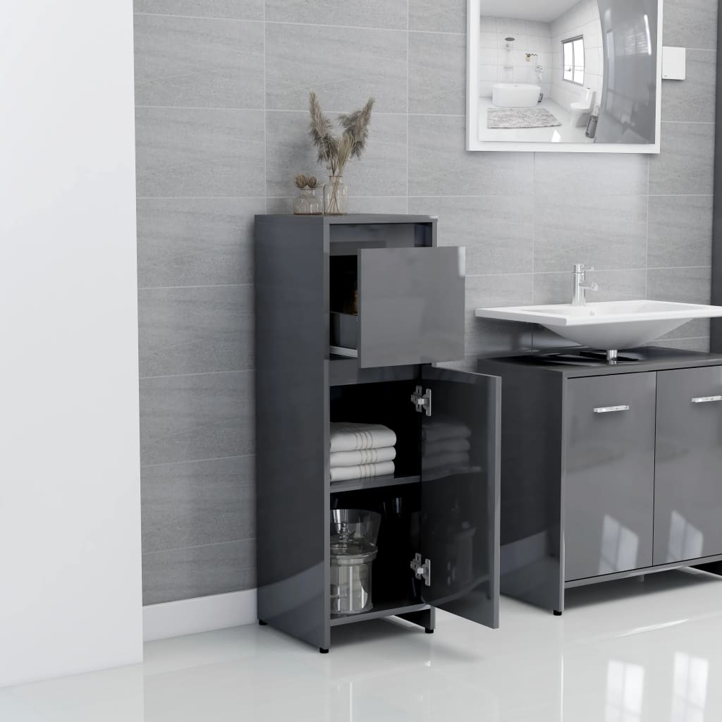 Bathroom Cabinet 30X30X95 Cm Engineered Wood