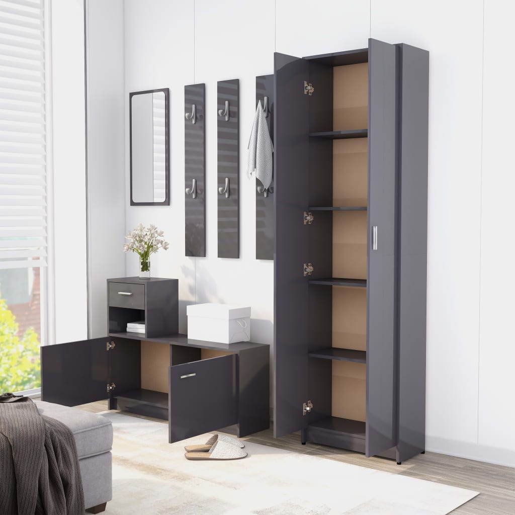 Hallway Unit 100X25X76.5 Cm Engineered Wood