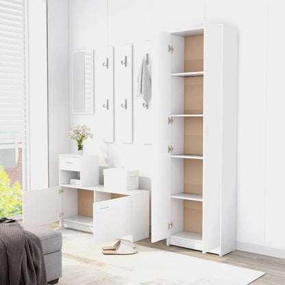 Hallway Wardrobe 55X25X189 Cm Engineered Wood