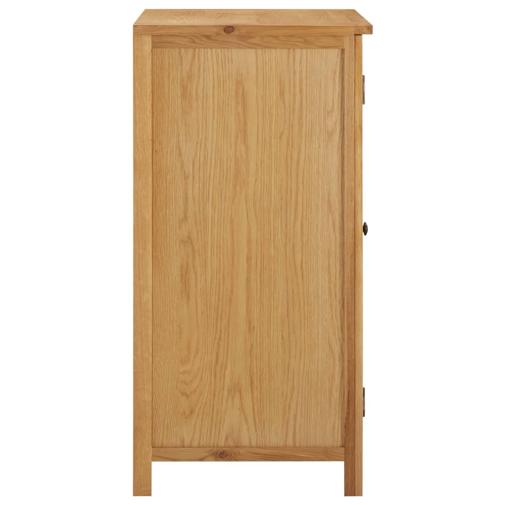 Wardrobe 76X52X105 Cm Solid Oak Wood