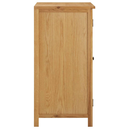Wardrobe 76X52X105 Cm Solid Oak Wood