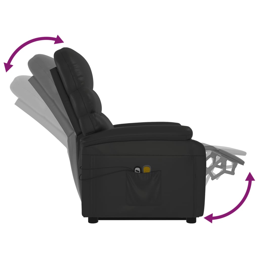 Stand Up Massage Chair Faux Leather